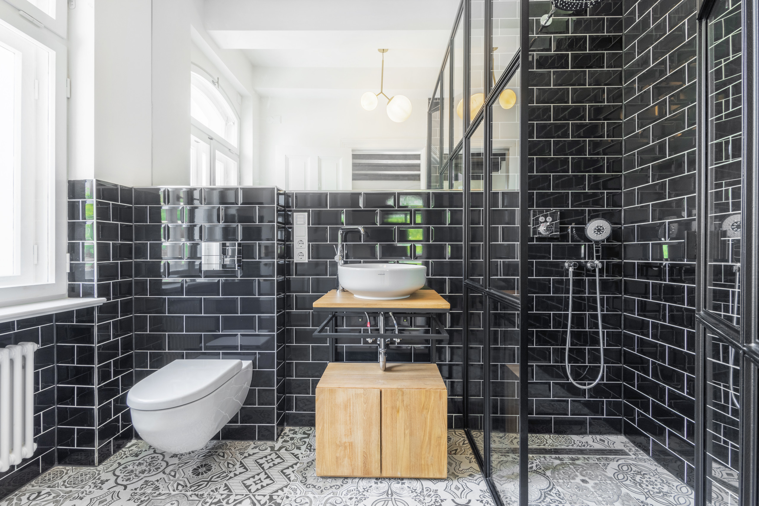 75 Industrial Badezimmer Ideen &amp; Bilder - Mai 2024 | Houzz De for Industrial Badezimmer