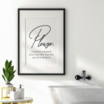 Poster – Please Remain Seated Regarding Poster Badezimmer