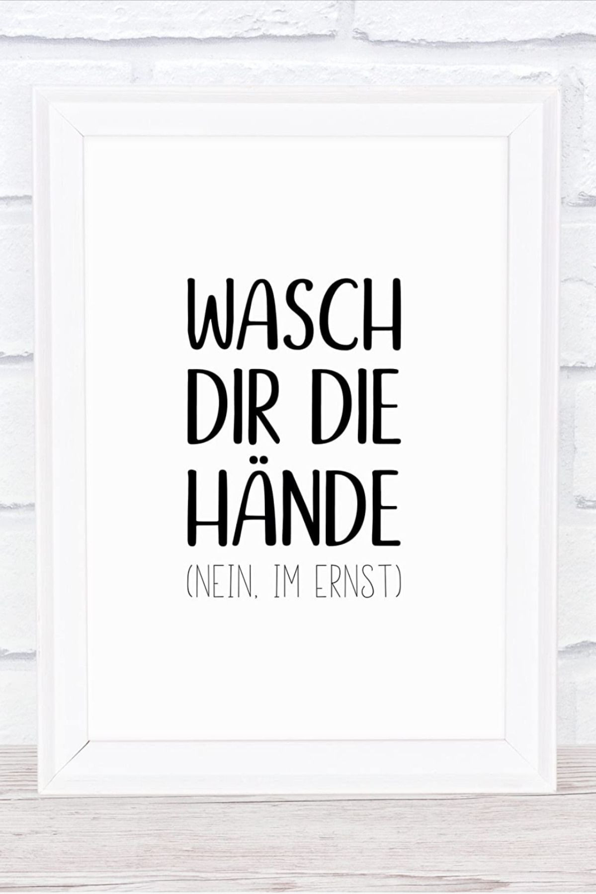 Wasch Dir Die Hände | Badezimmer Spruch | Badezimmer-Sprüche intended for Sprüche Badezimmer