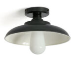 Schwarze Oder Weiße Badezimmer Deckenleuchte Mit Schirm, Ip65, Ø 32 Cm Von  Aire Lighting Regarding Deckenlampe Badezimmer