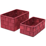 2Er Pack Badkörbchen, Eckige Aufbewahrungskörbe 19X10X7 Cm Und Within Badezimmer Körbchen